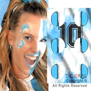 MAQUILLAJE ARGENTINA BICOLOR ARGENTINA (BLISTER X 12 UNID - 24 GR)